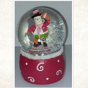 Danson Musical Snowman Snowglobe